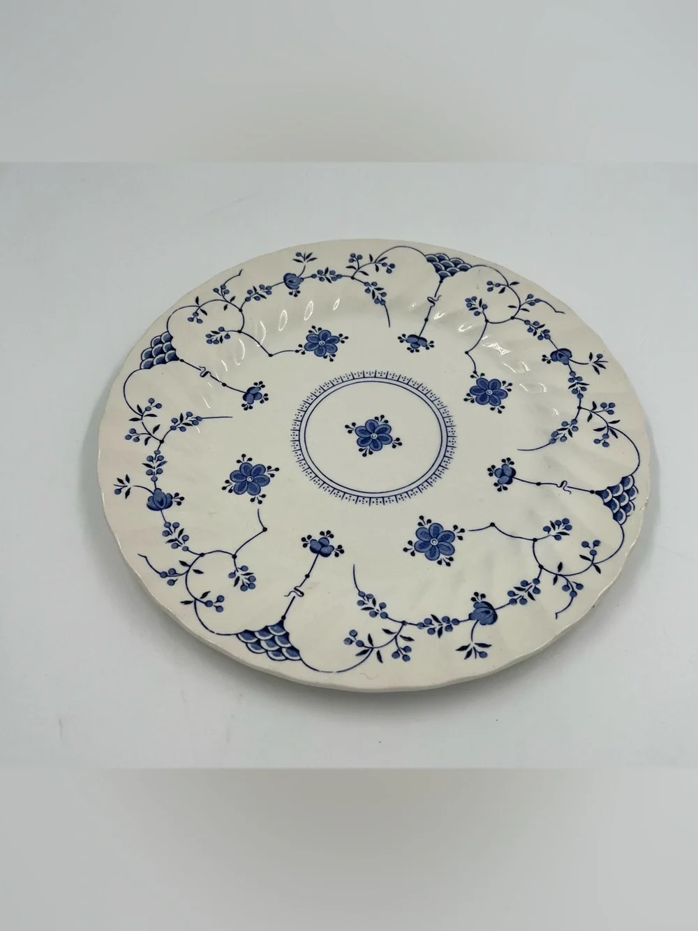Myott Finlandia Blue White Floral Dinner Plate 10